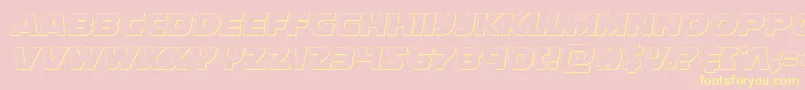 Soloistout Font – Yellow Fonts on Pink Background