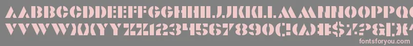 fuente Valiant – Fuentes Rosadas Sobre Fondo Gris