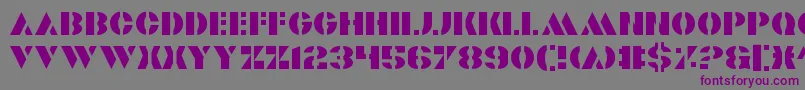 Valiant Font – Purple Fonts on Gray Background