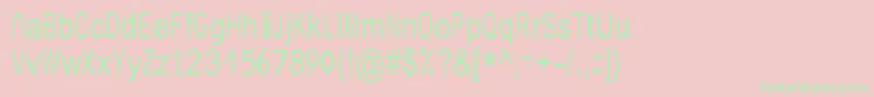 JuliasoftSpecialFontN4 Font – Green Fonts on Pink Background