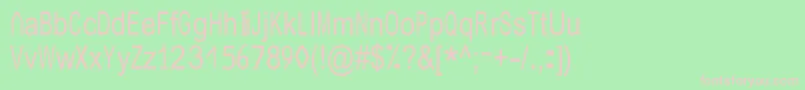 JuliasoftSpecialFontN4-fontti – vaaleanpunaiset fontit vihreällä taustalla