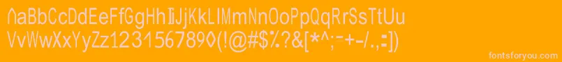 JuliasoftSpecialFontN4 Font – Pink Fonts on Orange Background