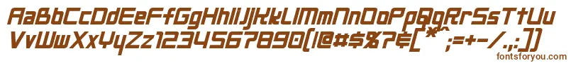 NeoGenBoldItalic Font – Brown Fonts