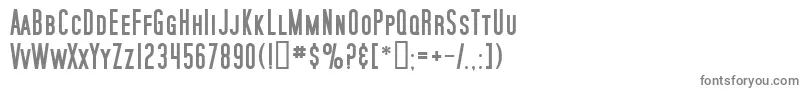SfMoviePosterBold-fontti – harmaat kirjasimet valkoisella taustalla