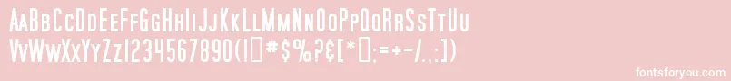 SfMoviePosterBold Font – White Fonts on Pink Background