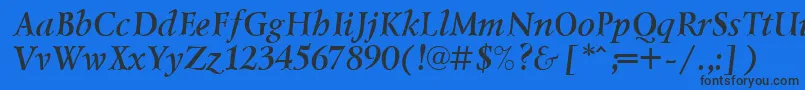 Lzr66C Font – Black Fonts on Blue Background