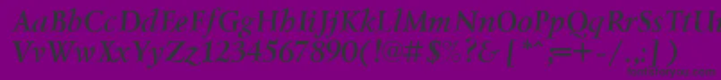 Lzr66C Font – Black Fonts on Purple Background