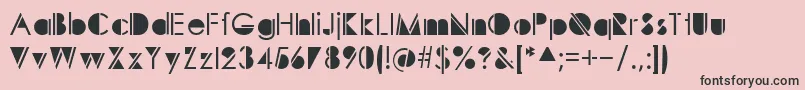 Sunspots Font – Black Fonts on Pink Background