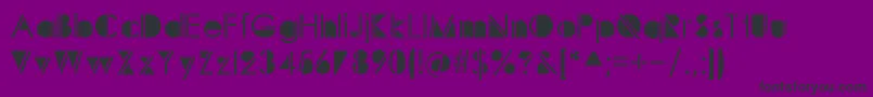 Sunspots Font – Black Fonts on Purple Background