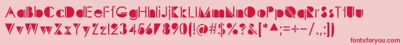 Sunspots Font – Red Fonts on Pink Background