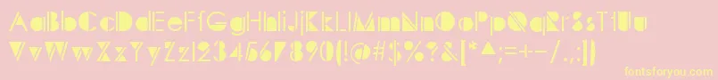 Sunspots Font – Yellow Fonts on Pink Background