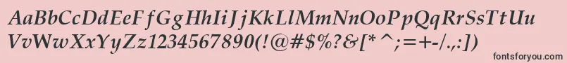 Palat33 Font – Black Fonts on Pink Background