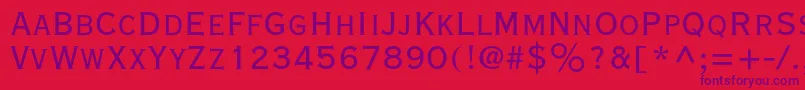 Vacansiac Font – Purple Fonts on Red Background