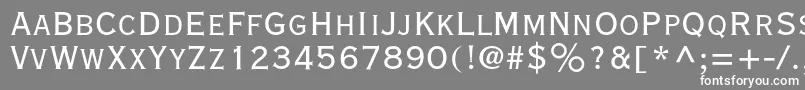 Vacansiac Font – White Fonts on Gray Background
