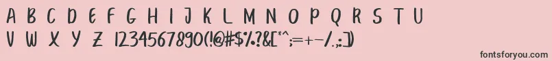 BreakBeachPersonalUse Font – Black Fonts on Pink Background