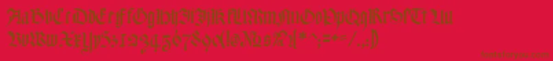 MeyneTextur Font – Brown Fonts on Red Background