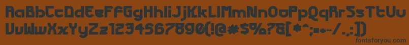 FuturexPhat Font – Black Fonts on Brown Background