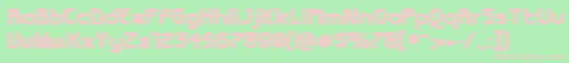 FuturexPhat Font – Pink Fonts on Green Background