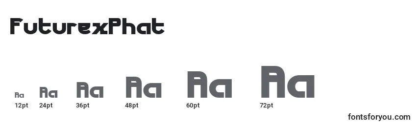 FuturexPhat Font Sizes