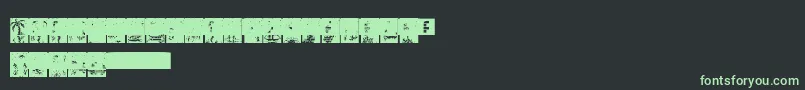 Шрифт PixelianNights – зелёные шрифты на чёрном фоне