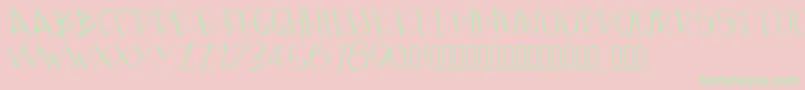 Pwjazzy Font – Green Fonts on Pink Background