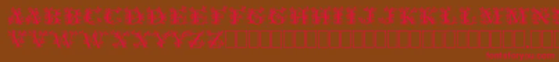 GayaneStoRegular Font – Red Fonts on Brown Background