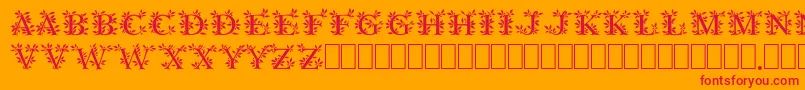 GayaneStoRegular-Schriftart – Rote Schriften auf orangefarbenem Hintergrund