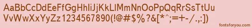 More about Textbook90n Font Textbook90n Font – Brown Fonts on Pink Background
