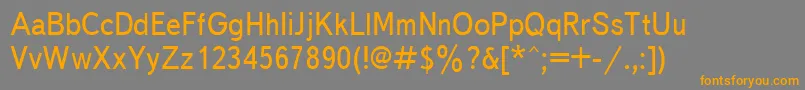 Textbook90n Font – Orange Fonts on Gray Background