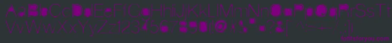 Stickfig Font – Purple Fonts on Black Background