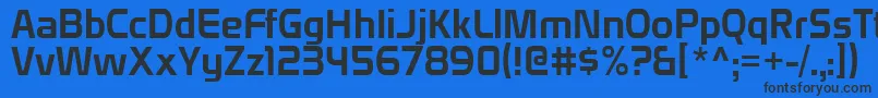 Domyouji Font – Black Fonts on Blue Background