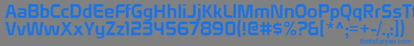 Domyouji Font – Blue Fonts on Gray Background