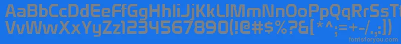 Domyouji Font – Gray Fonts on Blue Background