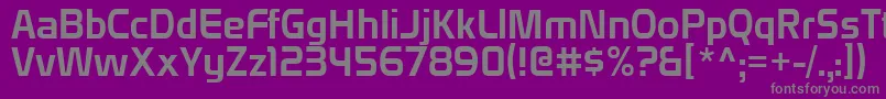 Domyouji Font – Gray Fonts on Purple Background