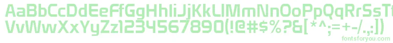 Domyouji Font – Green Fonts on White Background