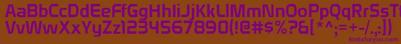 Domyouji Font – Purple Fonts on Brown Background