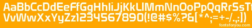 Domyouji Font – White Fonts on Orange Background