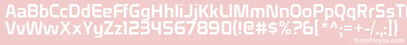Domyouji Font – White Fonts on Pink Background