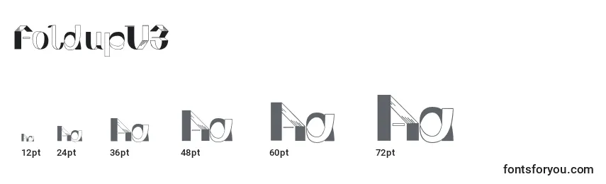 FoldupV3 Font Sizes