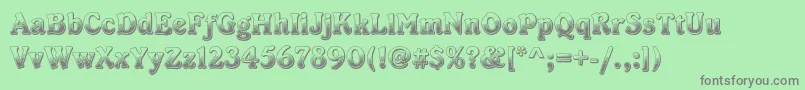 Dschocolade Font – Gray Fonts on Green Background