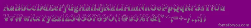 Dschocolade Font – Gray Fonts on Purple Background