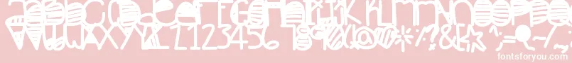 Inthemorming Font – White Fonts on Pink Background