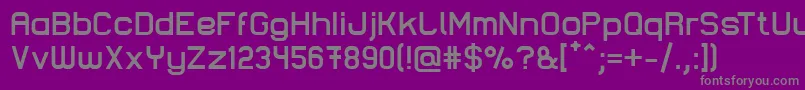 フォントLastwaerkBold – 紫の背景に灰色の文字