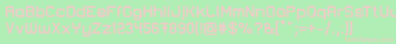 LastwaerkBold Font – Pink Fonts on Green Background