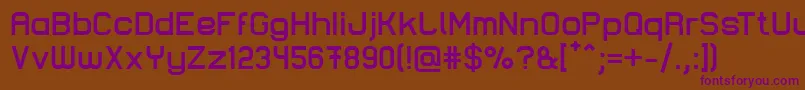 LastwaerkBold Font – Purple Fonts on Brown Background