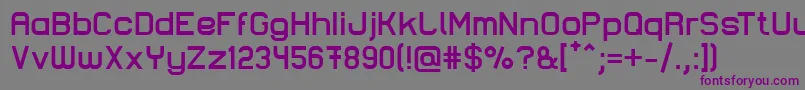 Шрифт LastwaerkBold – фиолетовые шрифты на сером фоне