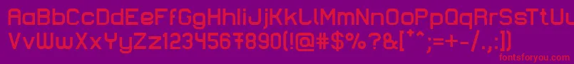 LastwaerkBold Font – Red Fonts on Purple Background