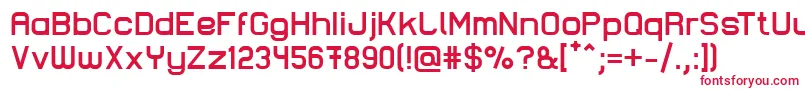 フォントLastwaerkBold – 白い背景に赤い文字