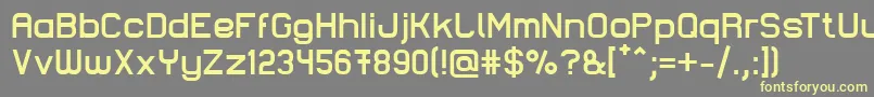 LastwaerkBold Font – Yellow Fonts on Gray Background