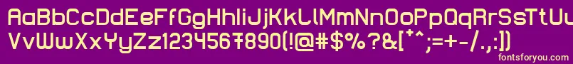 LastwaerkBold Font – Yellow Fonts on Purple Background